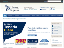 Tablet Screenshot of libertycolombia.com.co